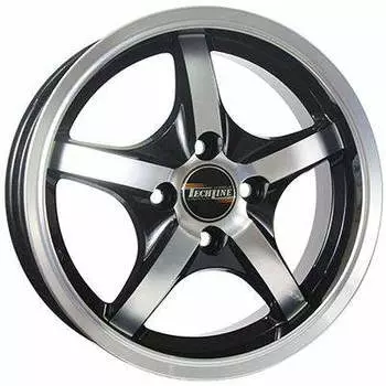 Диск колесный Tech-Line 527 6xR15 5x112 ET35 ЦО67,1 черный матовый с полированной лицевой частью rd830611