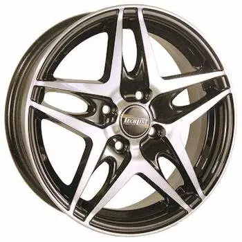 Диск колесный Tech-Line 530 6xR15 4x100 ET45 ЦО67,1 серый с полированной лицевой частью rd831537