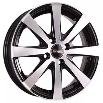 Диск колесный Tech-Line 534 5,5xR15 4x100 ET45 ЦО60,1 черный с полированной лицевой частью rd830909
