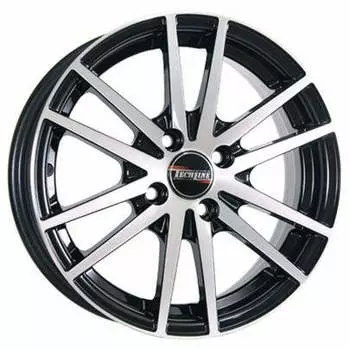 Диск колесный Tech-Line 535 6xR15 5x114.3 ET45 ЦО67.1 черный с полированной лицевой частью rd830818