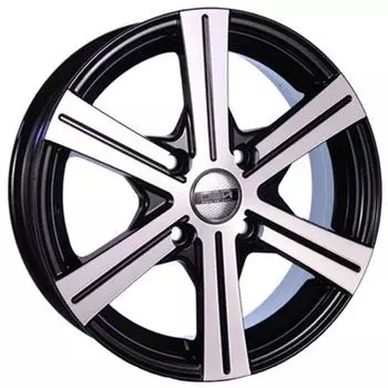 Диск колесный Tech-Line 544 6xR15 4x100 ET45 ЦО67,1 черный с полированной лицевой частью rd831119