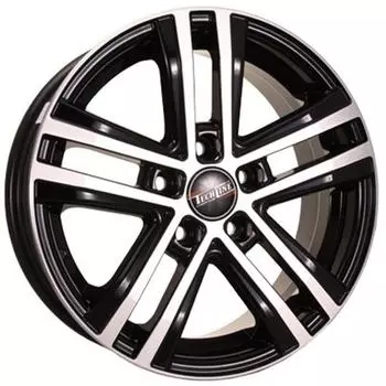 Диск колесный Tech-Line 545 6xR15 5x114,3 ET39 ЦО66,1 черный с полированной лицевой частью rd831563