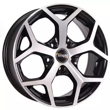 Диск колесный Tech-Line 632 6,5xR16 5x108 ET52,5 ЦО63,4 черный с полированной лицевой частью rd830863