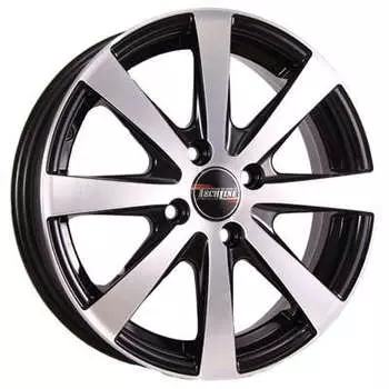 Диск колесный Tech-Line 634 6xR16 4x100 ET37 ЦО67,1 черный матовый с полированной лицевой частью rd832415