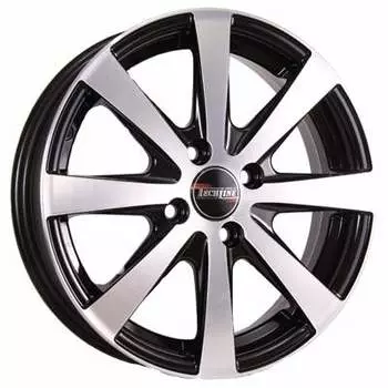 Диск колесный Tech-Line 634 6xR16 4x114,3 ET45 ЦО67,1 чёрный с полированной лицевой частью rd831019
