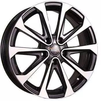 Диск колесный Tech-Line 639 6,5xR16 5x114,3 ET40 ЦО66,1 черный с полированной лицевой частью rd831448
