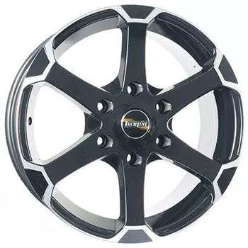 Диск колесный Tech-Line 702 7,5xR17 6x139,7 ET30 ЦО106,1 черный с полированной лицевой частью rd830516