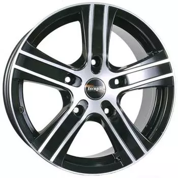 Диск колесный Tech-Line 704 8xR17 5x150 ET60 ЦО110,1 черный матовый с полированной лицевой частью rd830544