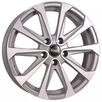 Диск колесный Tech-Line 712 6,5xR17 5x114,3 ET40 ЦО66,1 серебристый с полированной лицевой частью rd830878