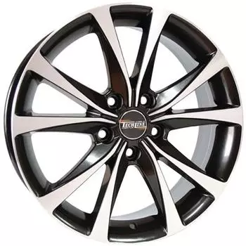 Диск колесный Tech-Line 734 6.5xR17 5x114.3 ЕТ46 ЦО67.1 черный с полированной лицевой частью T734-6517-671-5x1143-46