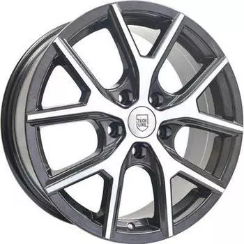 Диск колесный Tech-Line 735 7xR17 5x114,3 ET45 ЦО66,1 черный с полированной лицевой частью rd833057