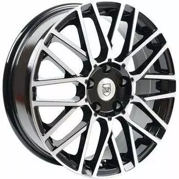 Диск колесный Tech-Line 739 6.5xR17 4x100 ET40 ЦО60.1 чёрный с полированной лицевой частью rd833247