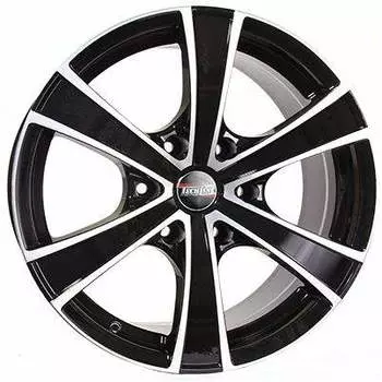 Диск колесный Tech-Line 803 8xR18 6x114,3 ET25 ЦО67,1 черный с полированной лицевой частью rd830701