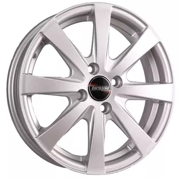 Диск колесный Tech-Line 9099861 5.5xR14 4x100 ЕТ43 ЦО60.1 серебристый T414-5514-601-4x100-43S