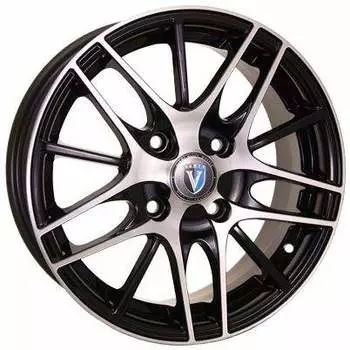 Диск колесный Venti 1406 5,5xR14 4x98 ET35 ЦО58,6 чёрный с полированной лицевой частью rd831681