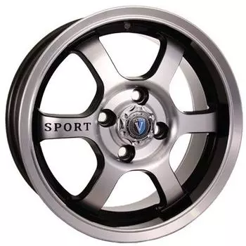 Диск колесный Venti 1501V 6xR15 4x100 ЕТ40 ЦО67.1 черный с полированной лицевой частью V501-615-671-4x100-40BD
