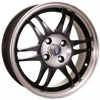 Диск колесный Venti 1502 6xR15 4x100 ET45 ЦО67,1 черный с полированной лицевой частью rd831817