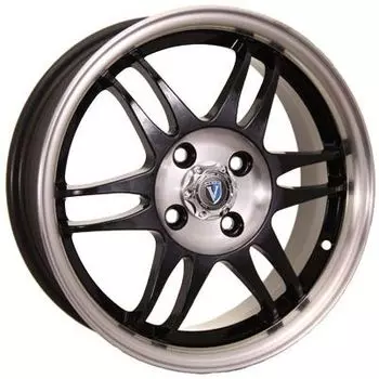 Диск колесный Venti 1502 6xR15 4x114.3 ЕТ45 ЦО67.1 черный с полированной лицевой частью V502-615-671-4x1143-45