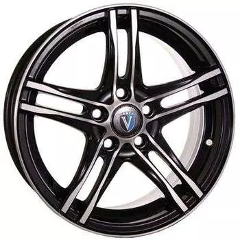 Диск колесный Venti 1505 6xR15 5x100 ET38 ЦО57,1 черный с полированной лицевой частью rd832338