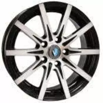 Диск колесный Venti 1508 5,5xR15 4x100 ET45 ЦО60,1 черный с полированной лицевой частью rd832685