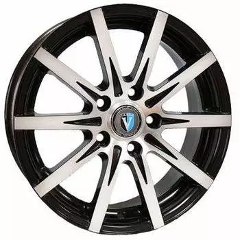 Диск колесный Venti 1608 6.5xR16 5x114.3 ET45 ЦО66.1 чёрный с полированной лицевой частью rd832389