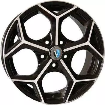 Диск колесный Venti 1612 6,5xR16 5x108 ET50 ЦО63,4 черный с полированной лицевой частью rd832411