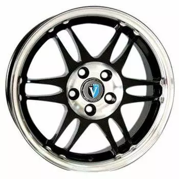 Диск колесный Venti 1702 7xR17 5x114.3 ET38 ЦО67.1 чёрный с полированной лицевой частью rd831867