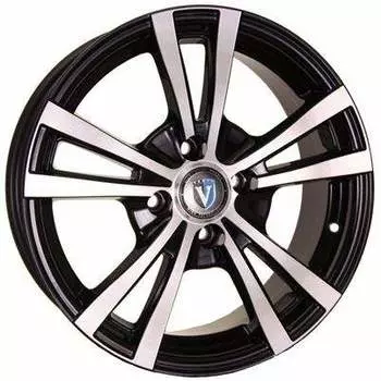 Диск колесный Venti 1704 7xR17 5x114,3 ET45 ЦО60,1 чёрный с полированной лицевой частью rd832179