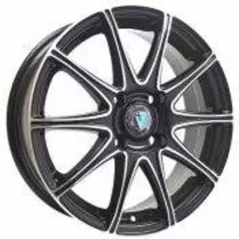 Диск колесный Venti 1 606 6xR16 4x100 ET37 ЦО67,1 чёрный с полированной лицевой частью rd833007