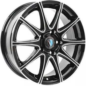 Диск колесный Venti 1 716 7xR17 4x100 ET40 ЦО60,1 черный с полированной лицевой частью rd833246