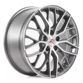 Диск колесный X'trike R007 7.5xR17 5x114.3 ЕТ45 ЦО60.1 темно серый с полированной лицевой частью 40024