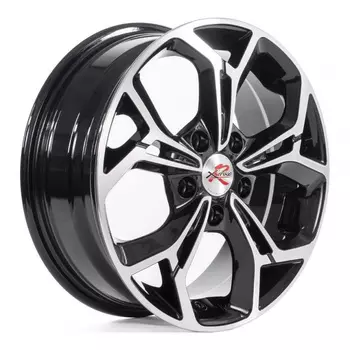 Диск колесный X'trike R016 6xR16 5x114.3 ЕТ45 ЦО60.1 черный с полированной лицевой частью 40059
