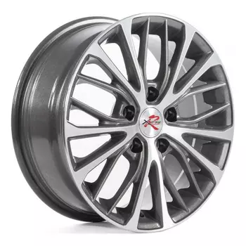 Диск колесный X'trike R036 6.5xR16 5x114.3 ЕТ39 ЦО60.1 темно серый с полированной лицевой частью 40081