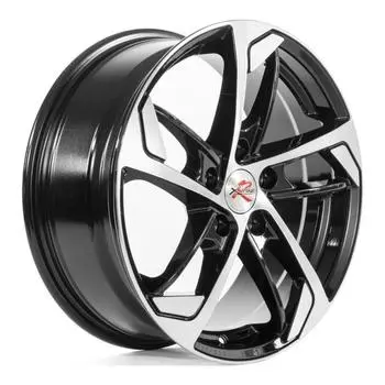 Диск колесный X'trike R037 7xR17 5x114.3 ЕТ40 ЦО66.1 черный с полированной лицевой частью 40110