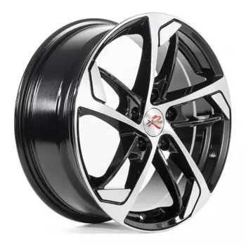 Диск колесный X'trike R037 7xR17 5x114.3 ЕТ45 ЦО66.1 черный с полированной лицевой частью 40119