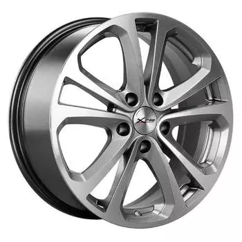Диск колесный X'trike R047 7xR17 5x112 ЕТ45 ЦО57.1 темно серый с полировкой 40126