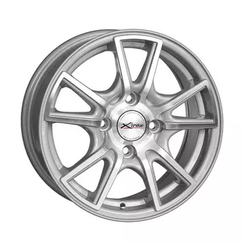 Диск колесный X'trike X-103 6xR14 4x108 ЕТ38 ЦО67.1 серебристый с полированной лицевой частью 2593
