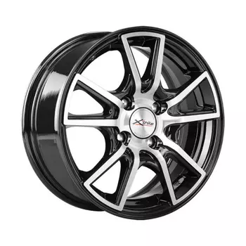 Диск колесный X'trike X-104 6xR14 4x100 ЕТ38 ЦО67.1 черный полированный 10858
