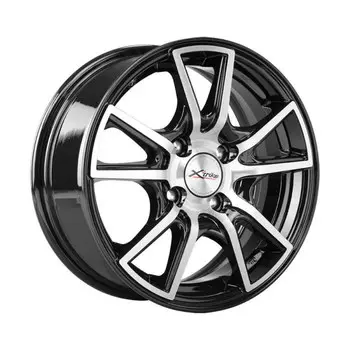 Диск колесный X'trike X-104 6xR14 4x114.3 ET38 ЦО67.1 черный полностью полированный 10861
