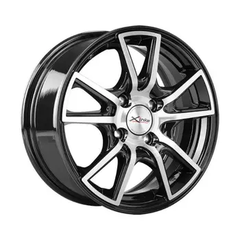 Диск колесный X'trike X-104 6xR14 4x98 ЕТ38 ЦО58.5 черный частично полированный 10856