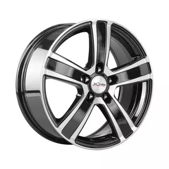Диск колесный X'trike X-108 7xR16 5x114.3 ЕТ35 ЦО67.1 черный частично полированный 14509AX