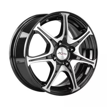 Диск колесный X'trike X-110 6xR14 4x100 ЕТ35 ЦО67.1 черный полированный 14631AX