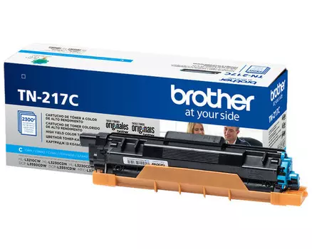 Тонер-картридж голубой Brother TN217C