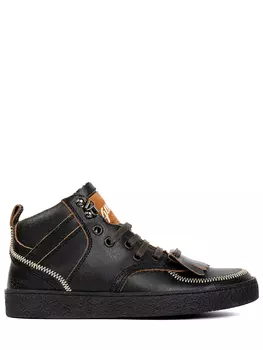 Кеды кожаные на меху DSQUARED2