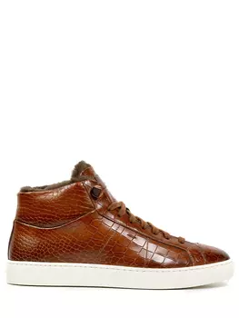 Кеды кожаные на меху SANTONI