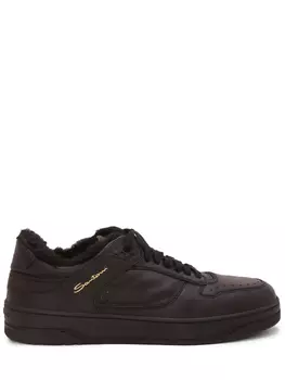 Кеды кожаные на меху SANTONI