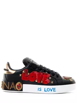 Кеды кожаные Portofino DOLCE & GABBANA