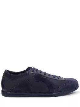 Кеды из кожи и замши на меху S.FERRAGAMO