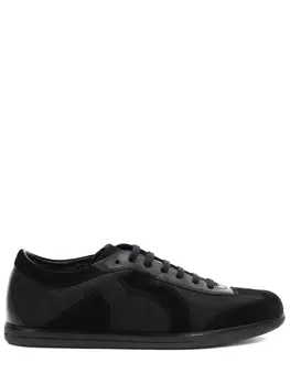 Кеды из кожи и замши на меху S.FERRAGAMO