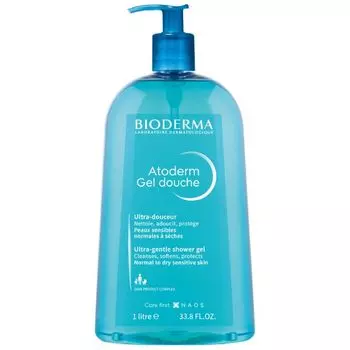 Гель для душа для нормальной и атопичной кожи Atoderm Bioderma/Биодерма 1л